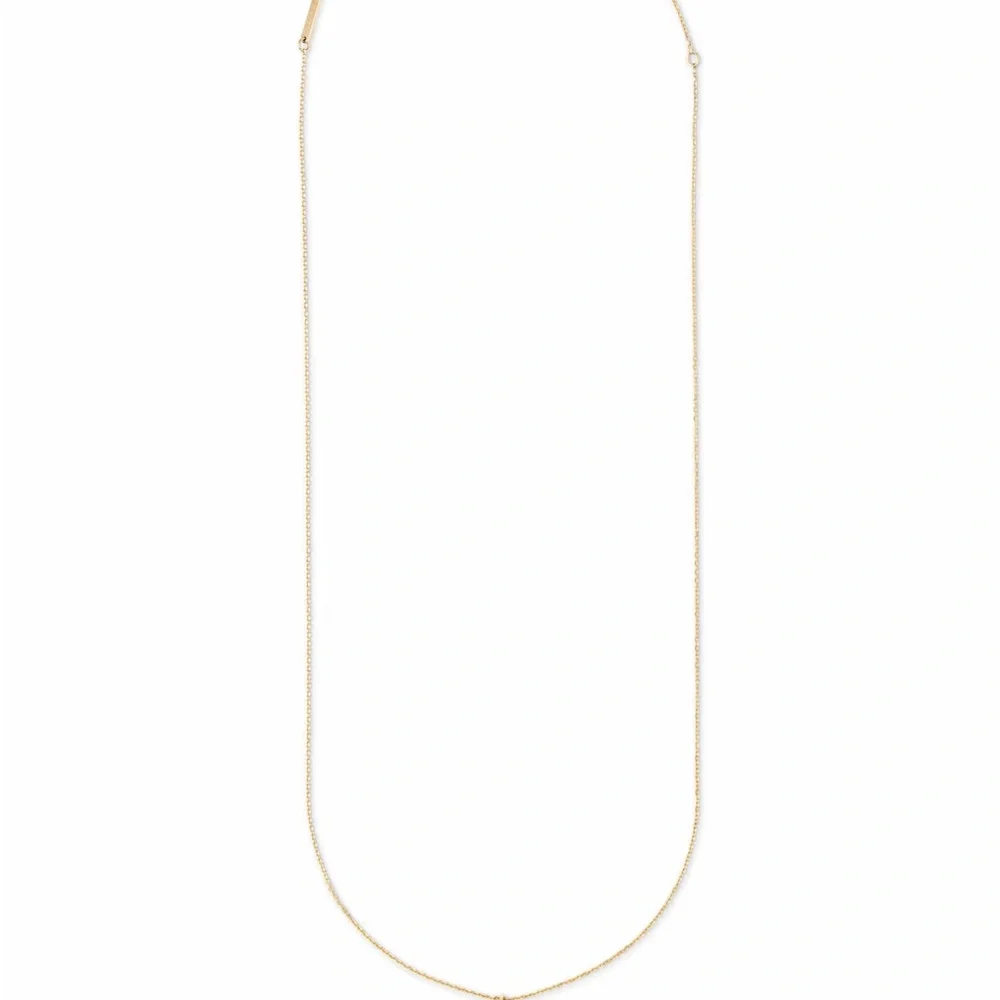 Kendra Scott Diamond Letter A Pendant Necklace in 14k Yellow Gold - Picture 6 of 6